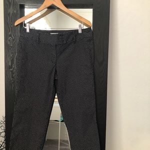 Lift navy blue polka dot pants